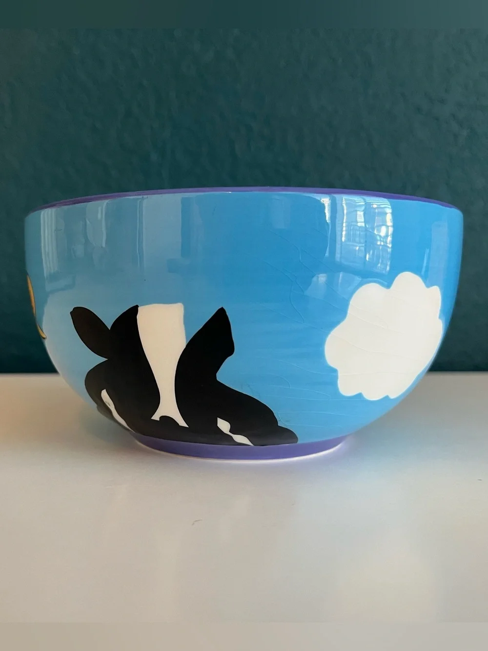 Ben & Jerry’s Ceramic Ice Cream Bowl Cow Print Moo-oo-re! 2012